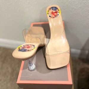 Elegant Beige Women's Heels